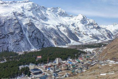 Поселок Терскол, Кабардино-Балкария, горнолыжный курорт